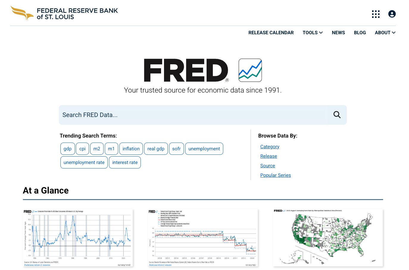 FRED Search Example